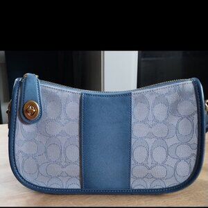 Limited Edition COACH SWINGER in Signature Jacquard and Leather